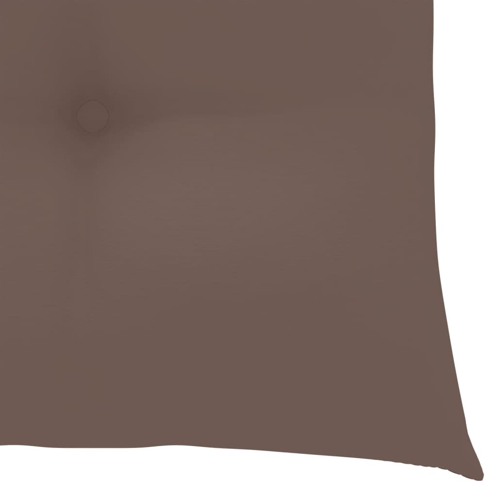 Stuhlkissen 4 Stk. Taupe 40x40x7 cm Stoff