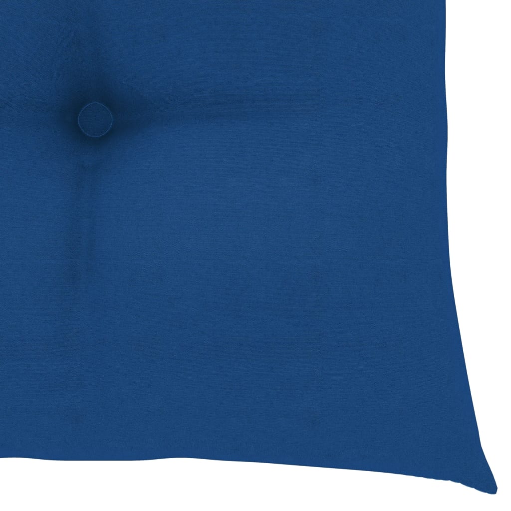Stuhlkissen 2 Stk. Blau 40x40x7 cm Stoff