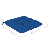 Thumbnail for Stuhlkissen 2 Stk. Blau 40x40x7 cm Stoff
