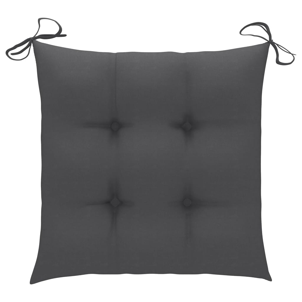 Stuhlkissen 6 Stk. Anthrazit 50x50x7 cm Stoff