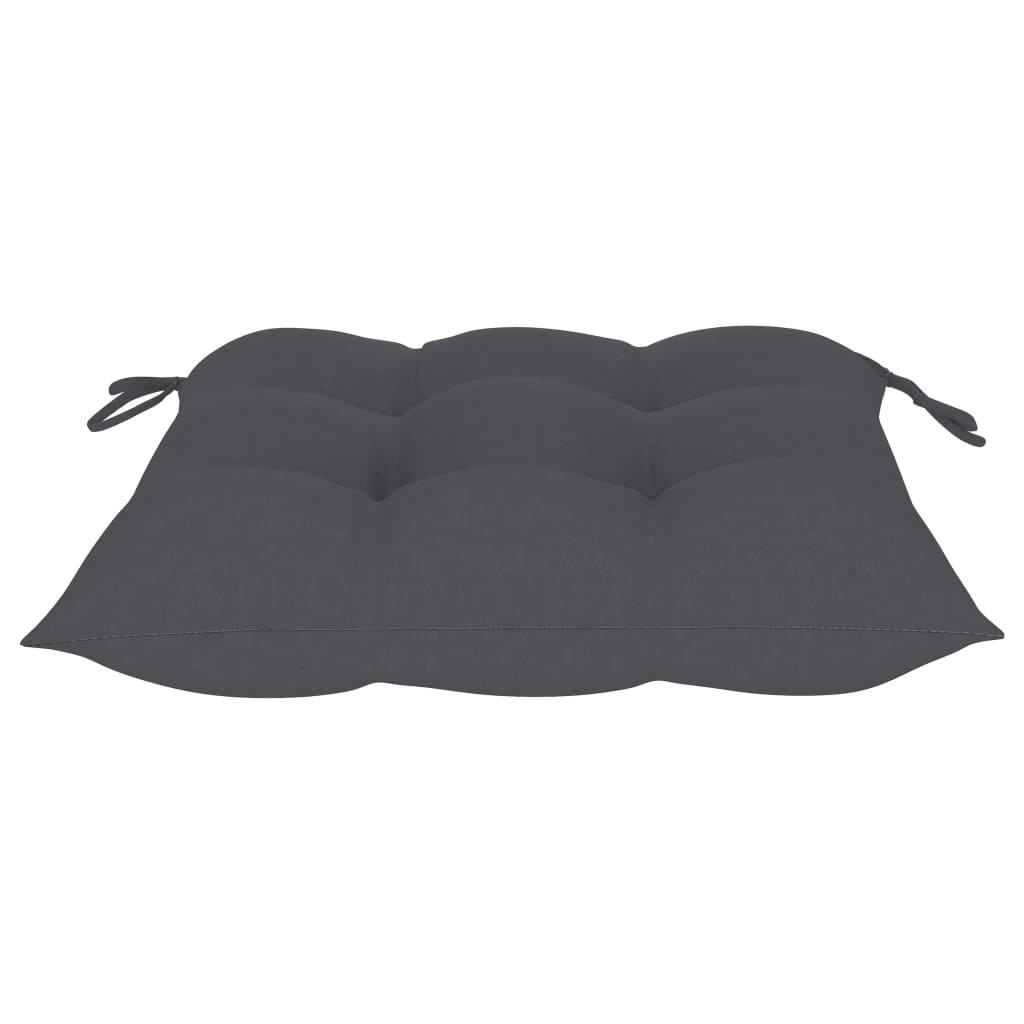 Stuhlkissen 6 Stk. Anthrazit 50x50x7 cm Stoff