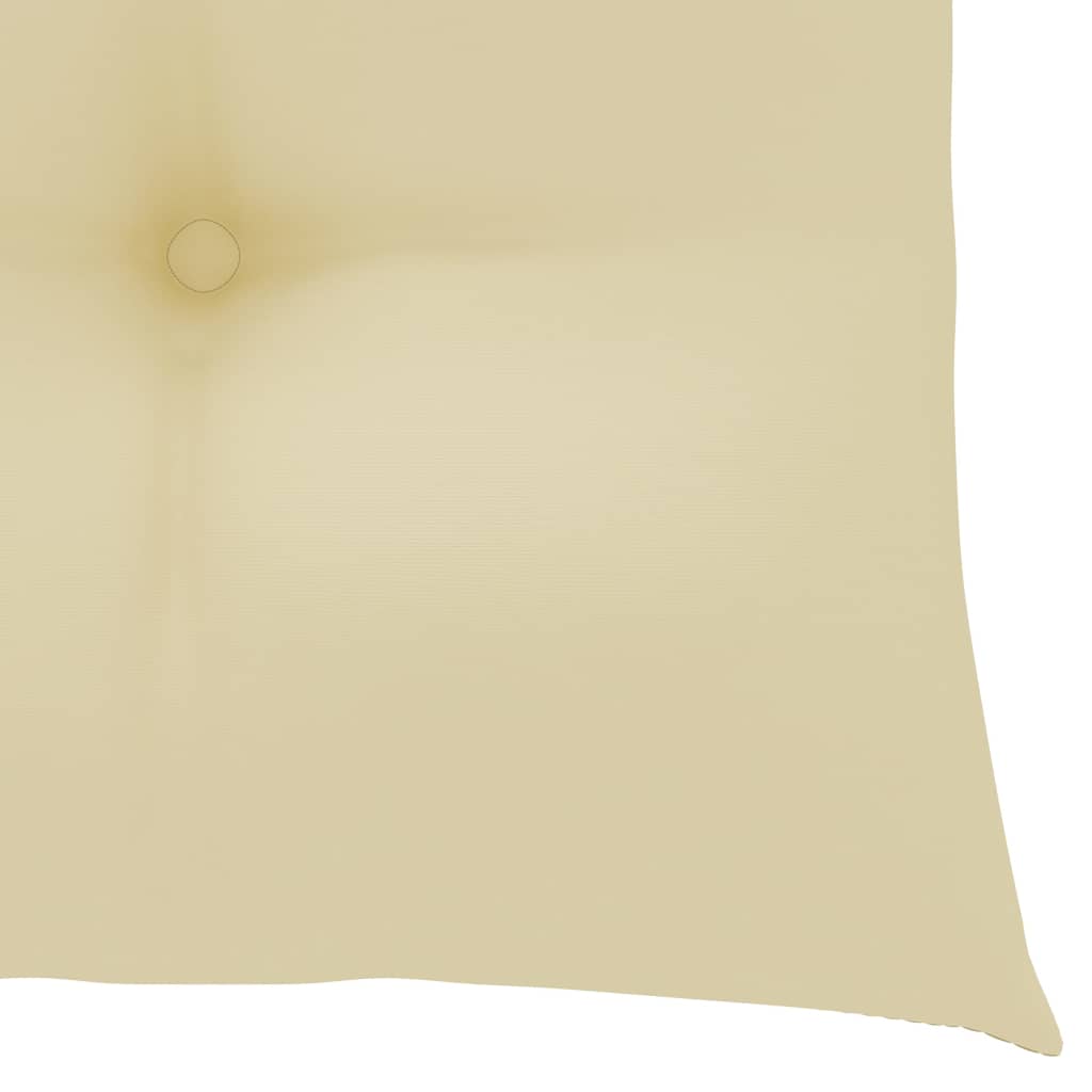 Stuhlkissen 6 Stk. Cremeweiß 50x50x7 cm Stoff