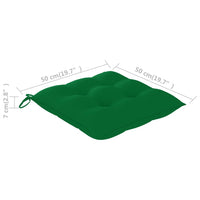Thumbnail for Stuhlkissen 4 Stk. Grün 50x50x7 cm Stoff