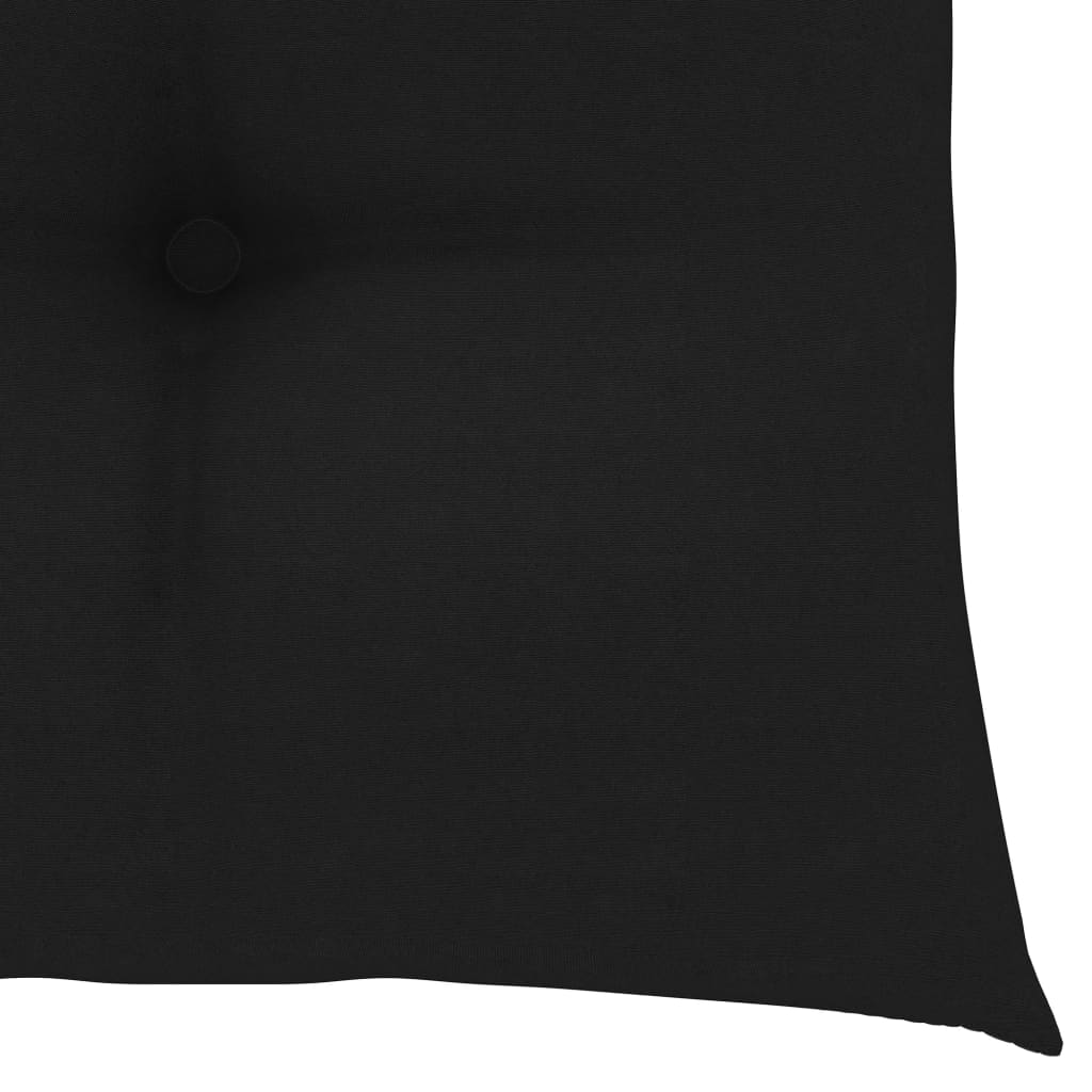 Stuhlkissen 6 Stk. Schwarz 50x50x7 cm Stoff