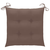 Thumbnail for Stuhlkissen 2 Stk. Taupe 50x50x7 cm Stoff