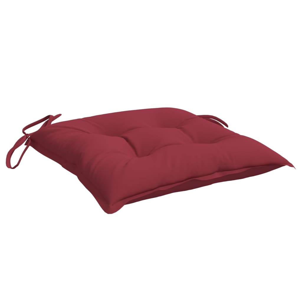 Stuhlkissen 6 Stk. Weinrot 50x50x7 cm Oxford-Gewebe