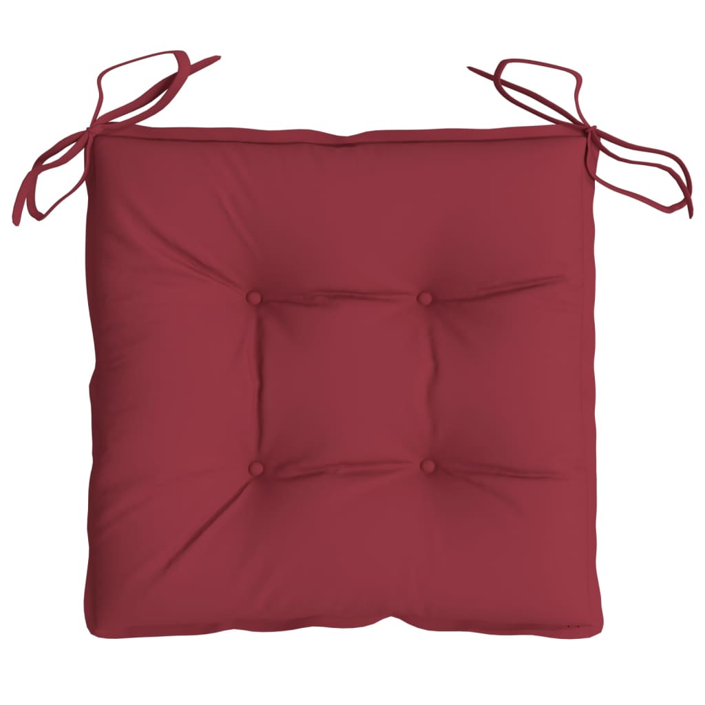 Stuhlkissen 6 Stk. Weinrot 50x50x7 cm Oxford-Gewebe