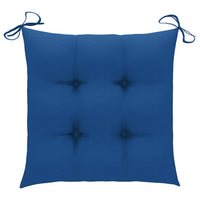 Thumbnail for Stuhlkissen 2 Stk. Blau 50x50x7 cm Stoff