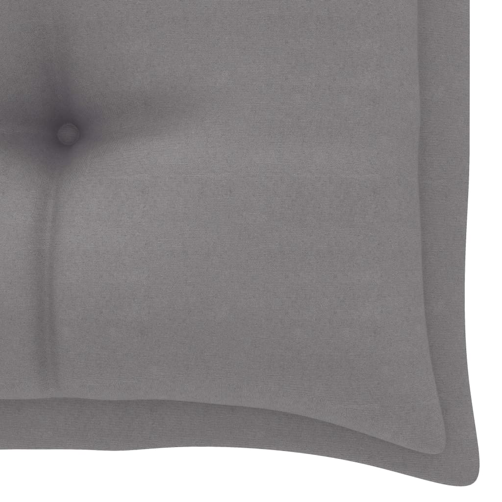 Gartenbank-Auflage Grau 100x50x7 cm Stoff