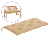 Thumbnail for Gartenbank-Auflage Beige 100x50x7 cm Stoff