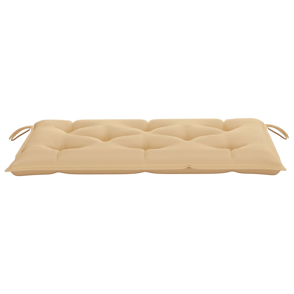 Gartenbank-Auflage Beige 100x50x7 cm Stoff