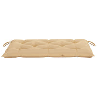 Thumbnail for Gartenbank-Auflage Beige 100x50x7 cm Stoff