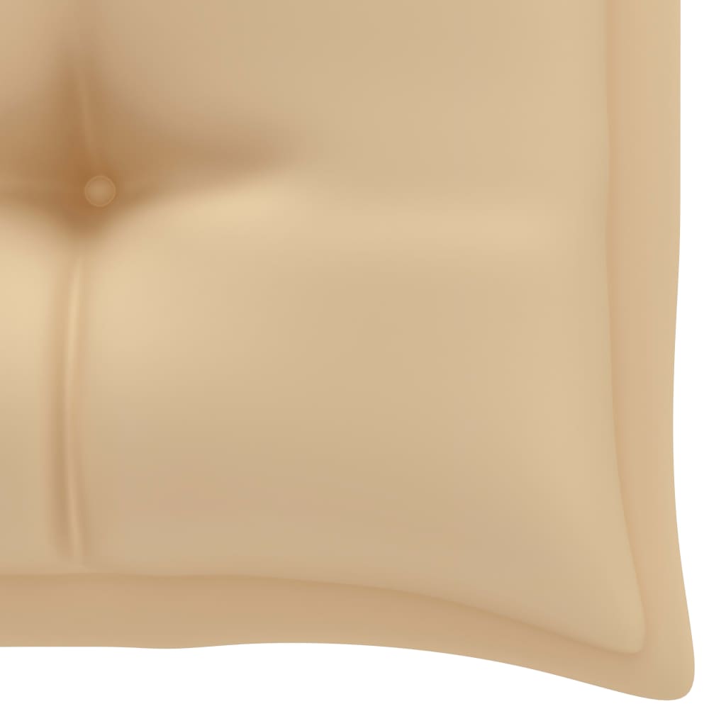 Gartenbank-Auflage Beige 100x50x7 cm Stoff