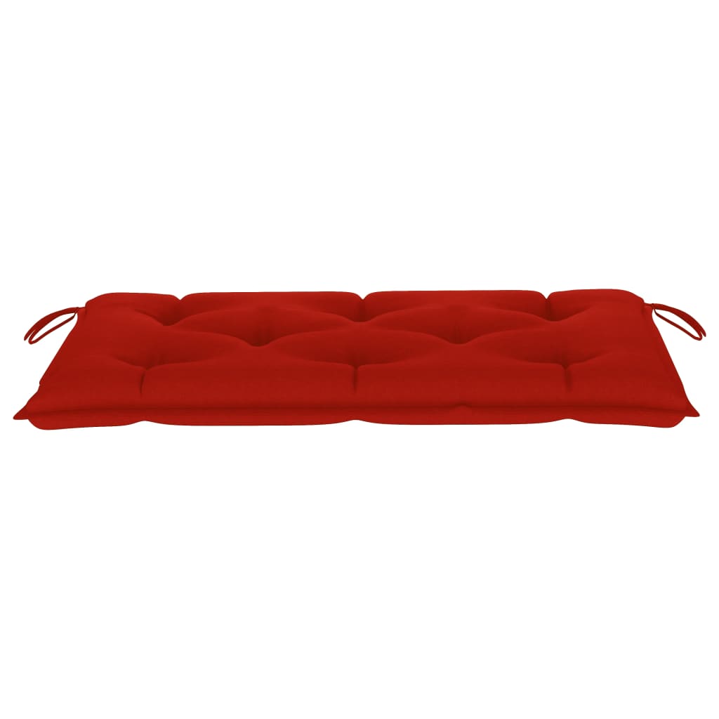 Gartenbank-Auflage Rot 100x50x7 cm Stoff