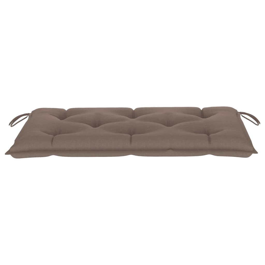 Gartenbank-Auflage Taupe 100x50x7 cm Stoff