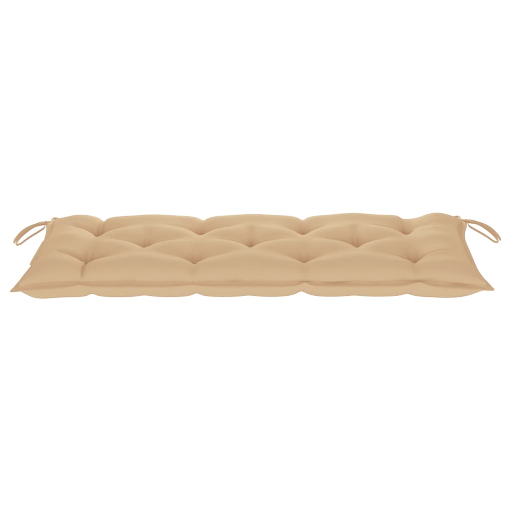 Gartenbank-Auflage Beige 120x50x7 cm Stoff