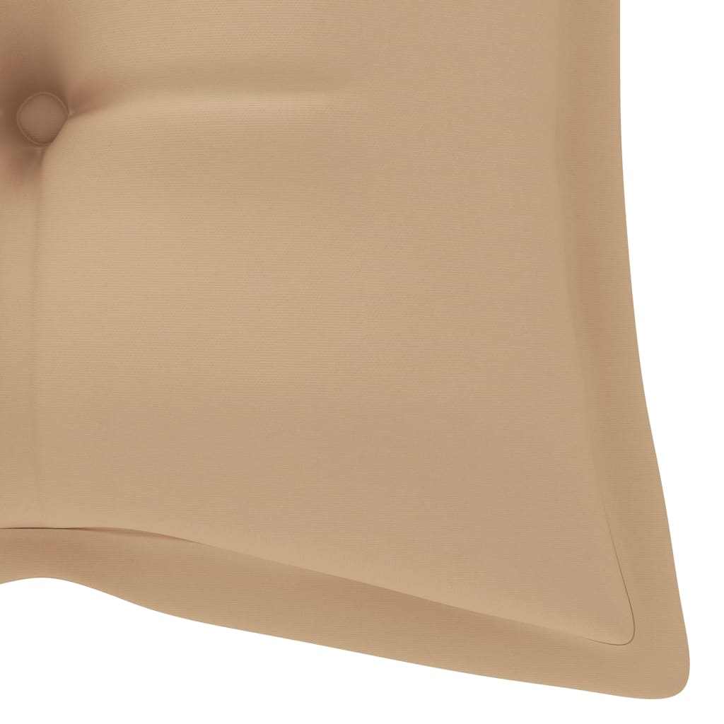 Gartenbank-Auflage Beige 120x50x7 cm Stoff