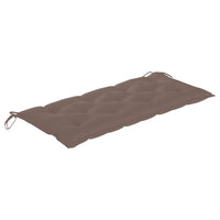 Thumbnail for Gartenbank-Auflage Taupe 120x50x7 cm Stoff