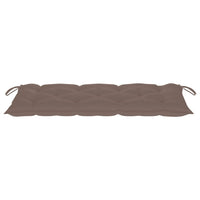 Thumbnail for Gartenbank-Auflage Taupe 120x50x7 cm Stoff