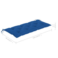 Thumbnail for Gartenbank-Auflage Blau 120x50x7 cm Stoff
