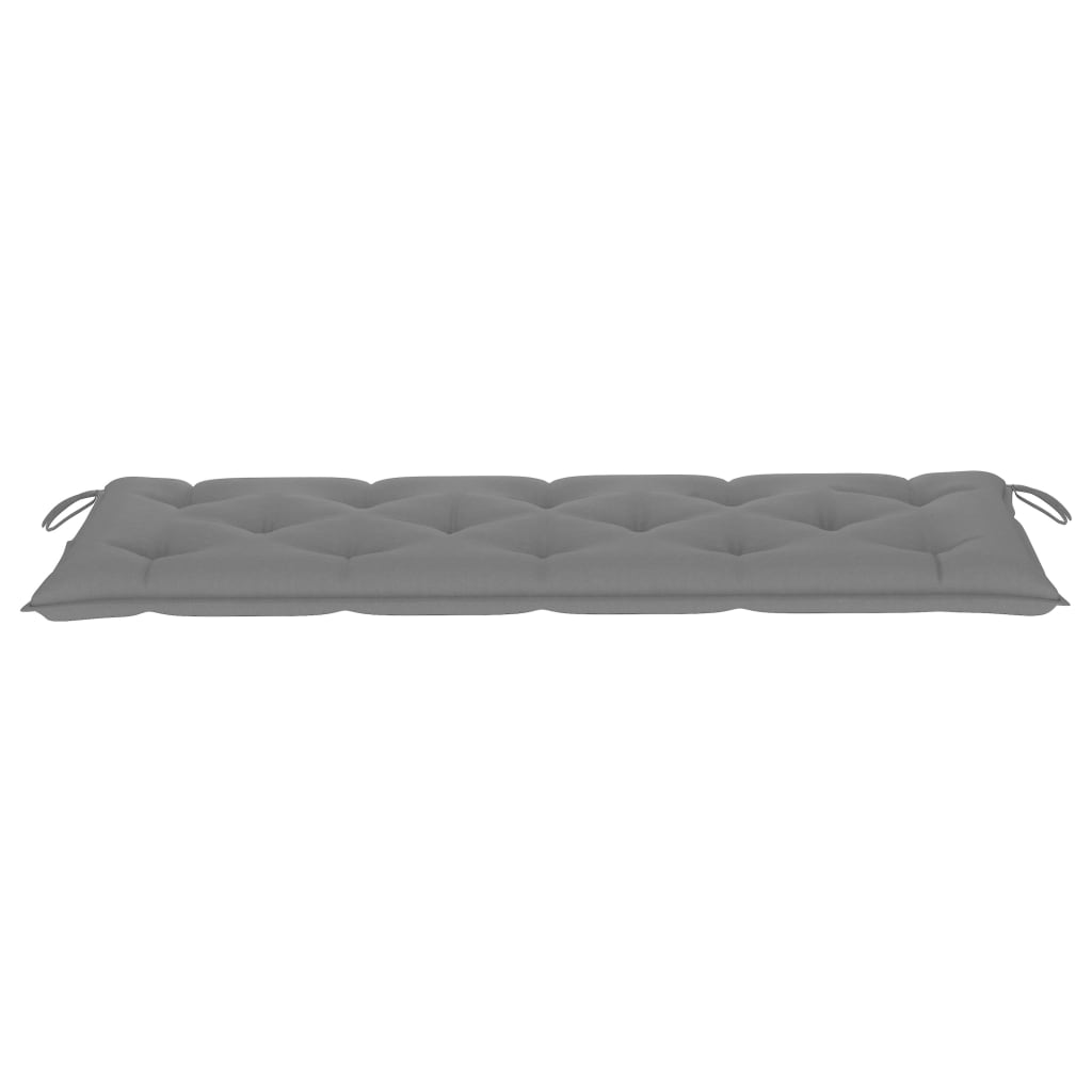 Gartenbank-Auflage Grau 150x50x7 cm Stoff