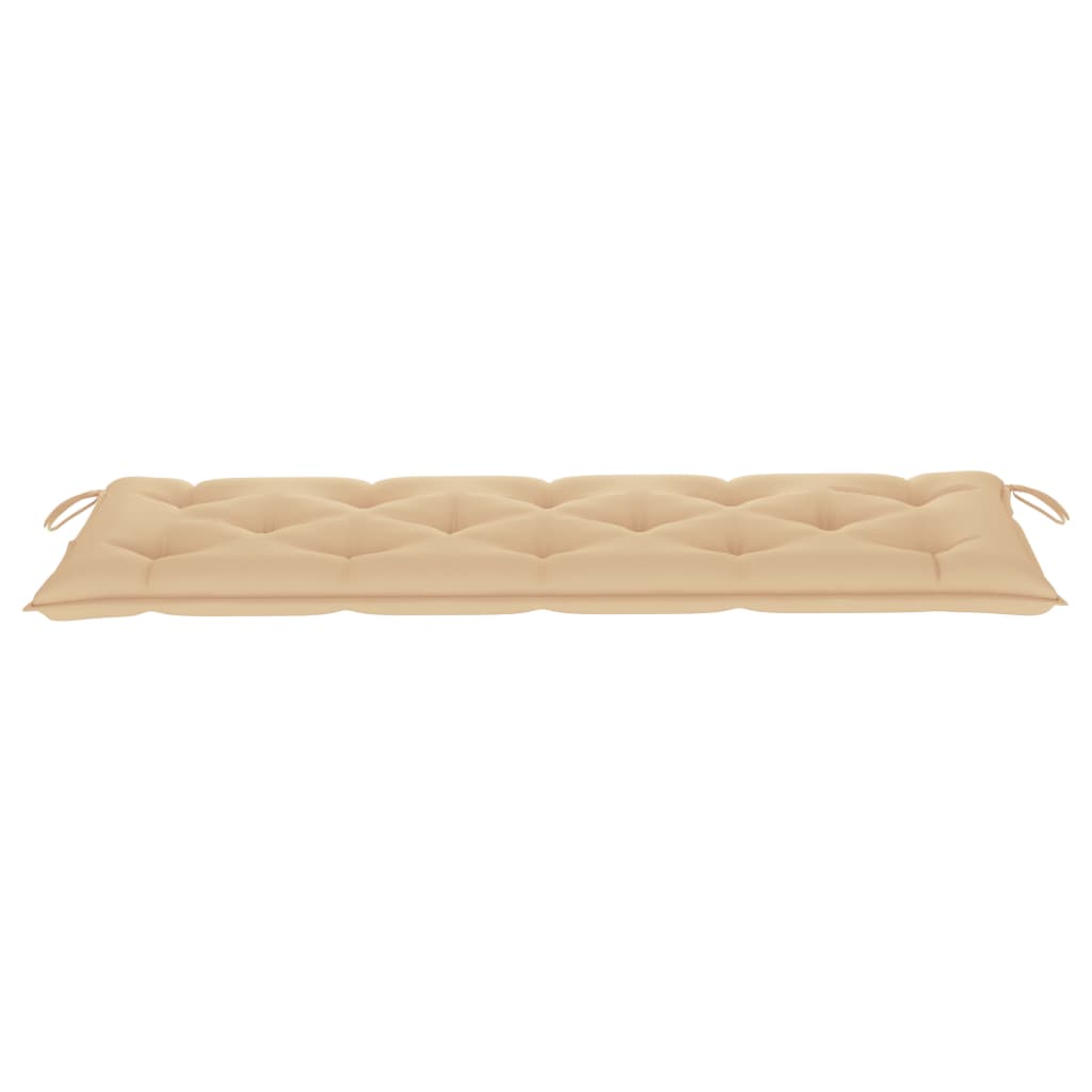 Gartenbank-Auflage Beige 150x50x7 cm Stoff