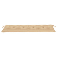 Thumbnail for Gartenbank-Auflage Beige 150x50x7 cm Stoff
