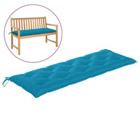 Thumbnail for Gartenbank-Auflage Hellblau 150x50x7 cm Stoff