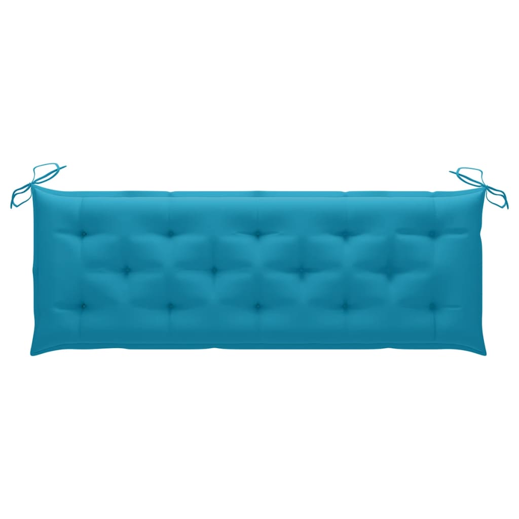 Gartenbank-Auflage Hellblau 150x50x7 cm Stoff