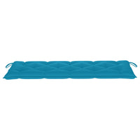 Thumbnail for Gartenbank-Auflage Hellblau 150x50x7 cm Stoff