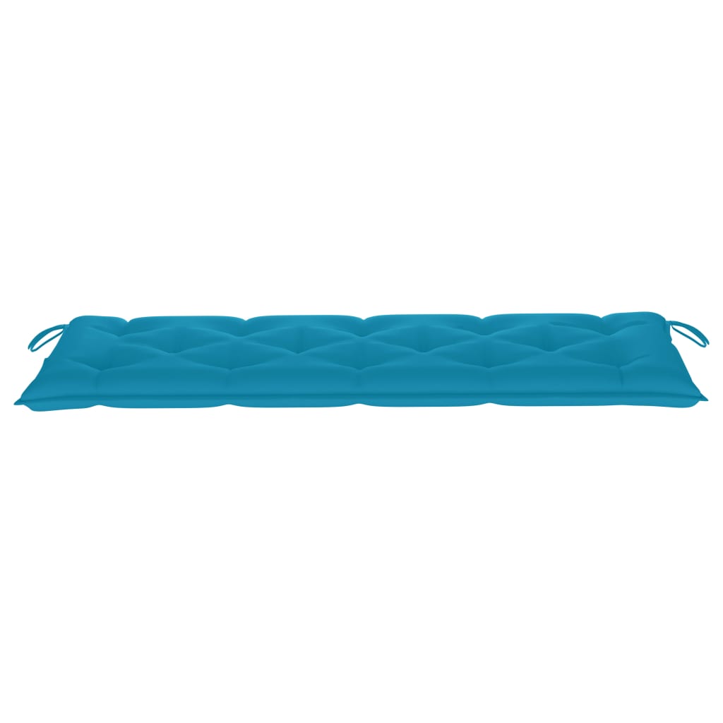 Gartenbank-Auflage Hellblau 150x50x7 cm Stoff