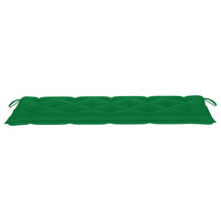 Thumbnail for Gartenbank-Auflage Grün 150x50x7 cm Stoff