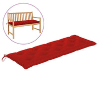 Thumbnail for Gartenbank-Auflage Rot 150x50x7 cm Stoff