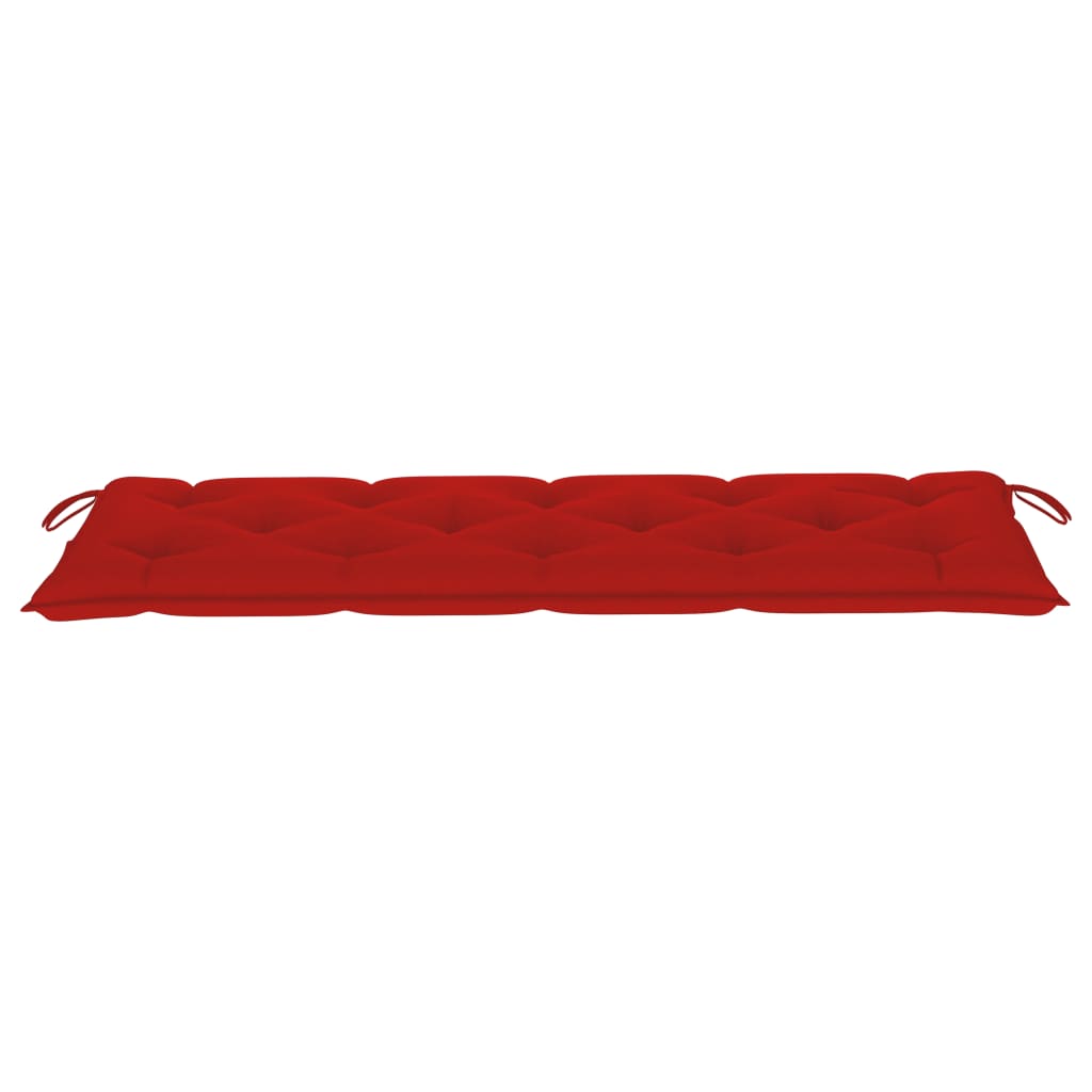 Gartenbank-Auflage Rot 150x50x7 cm Stoff