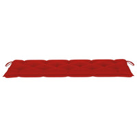 Thumbnail for Gartenbank-Auflage Rot 150x50x7 cm Stoff