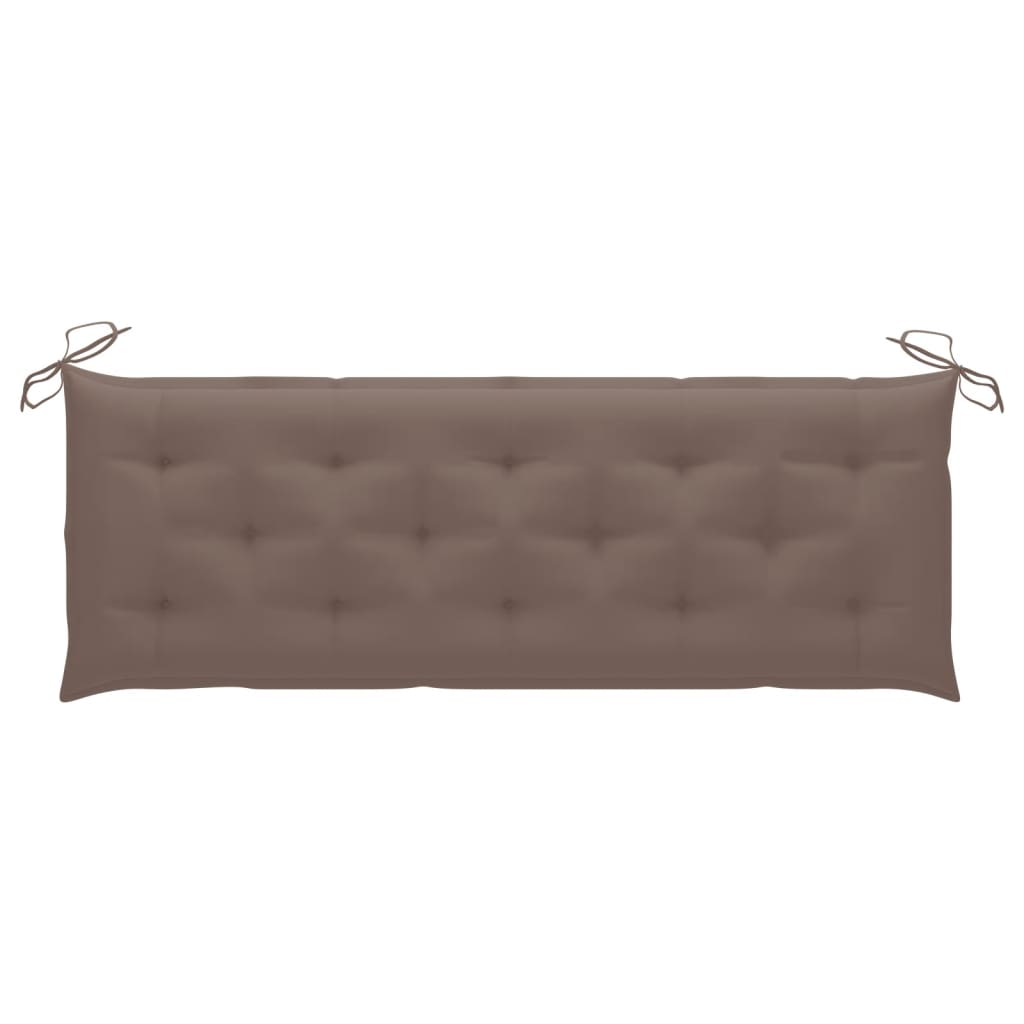 Gartenbank-Auflage Taupe 150x50x7 cm Stoff