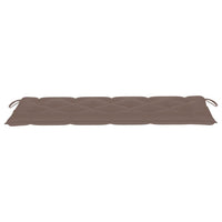 Thumbnail for Gartenbank-Auflage Taupe 150x50x7 cm Stoff