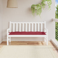 Thumbnail for Gartenbank-Auflage Weinrot 150x50x7 cm Oxford-Gewebe