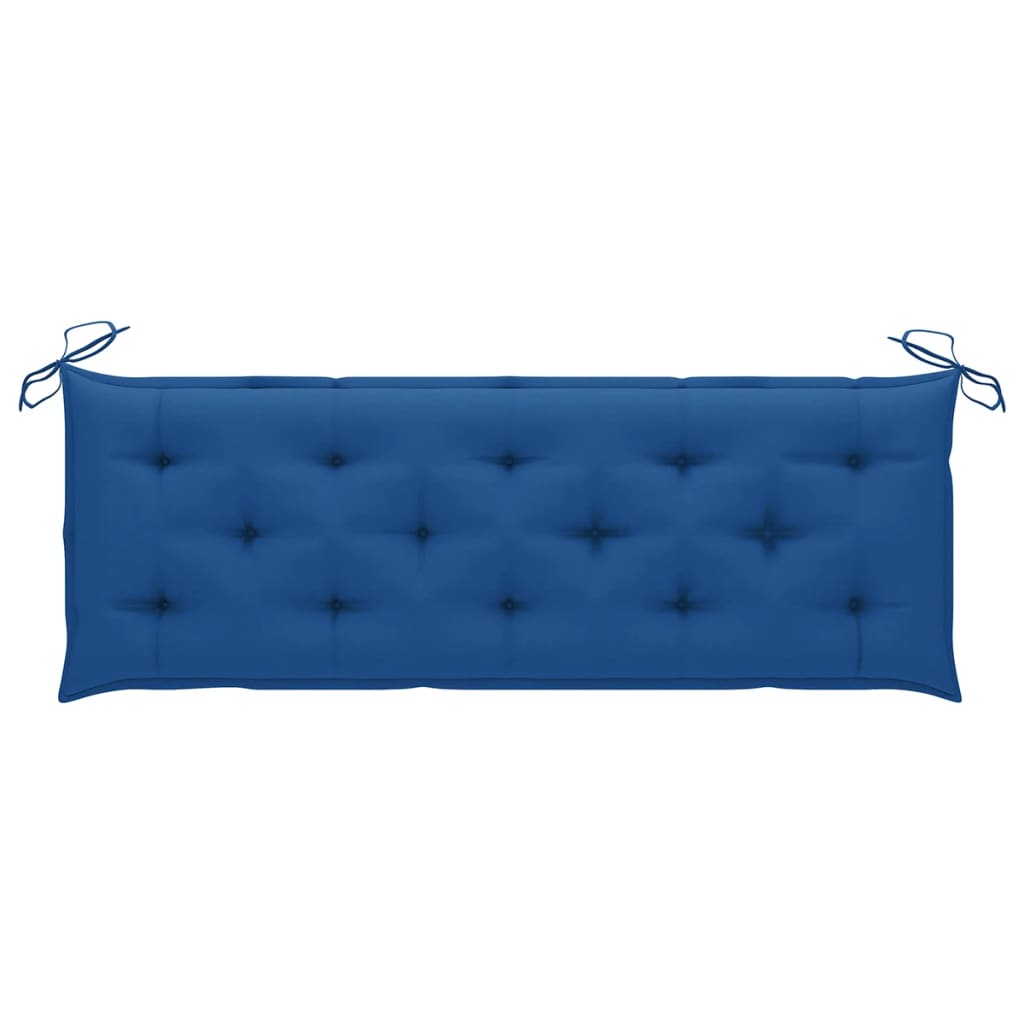 Gartenbank-Auflage Blau 150x50x7 cm Stoff