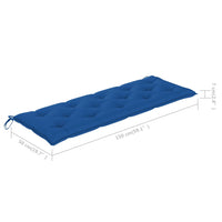 Thumbnail for Gartenbank-Auflage Blau 150x50x7 cm Stoff