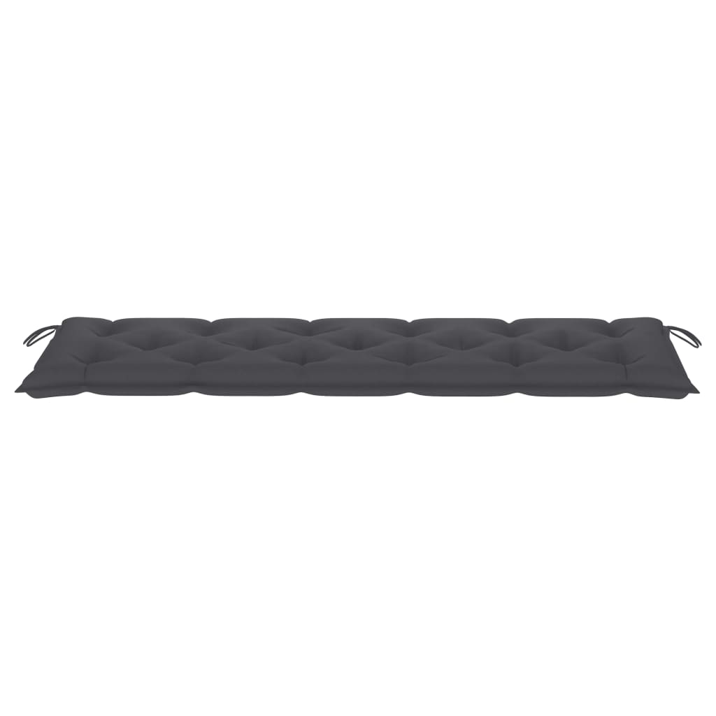 Gartenbank-Auflage Anthrazit 180x50x7 cm Stoff