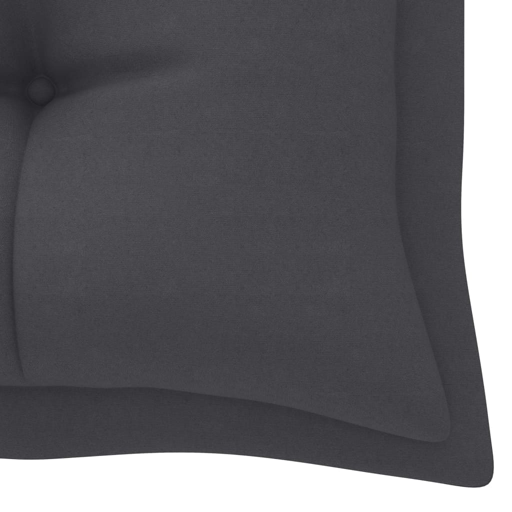 Gartenbank-Auflage Anthrazit 180x50x7 cm Stoff