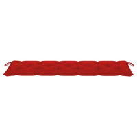 Thumbnail for Gartenbank-Auflage Rot 180x50x7 cm Stoff