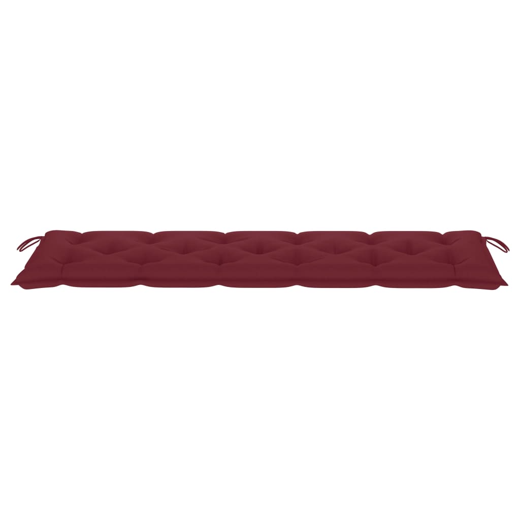 Gartenbank-Auflage Weinrot 180x50x7 cm Stoff