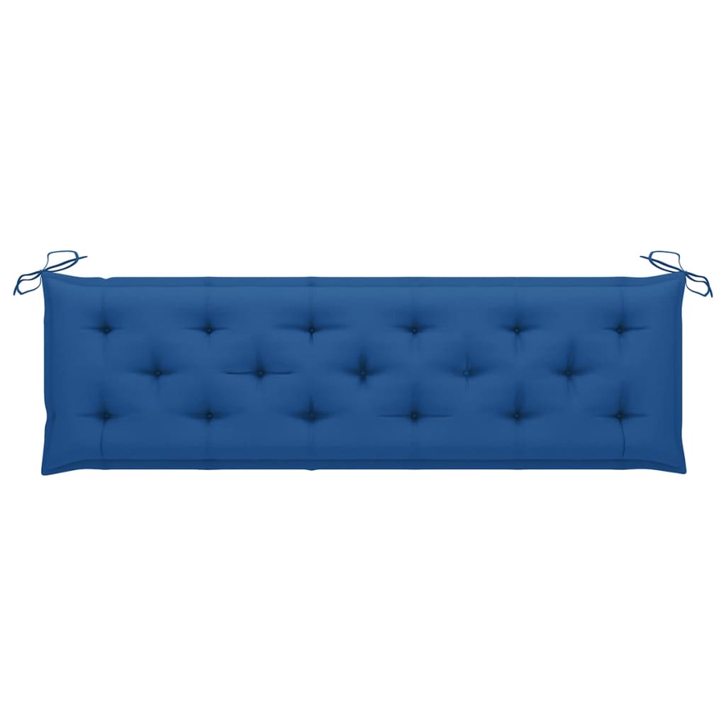 Gartenbank-Auflage Blau 180x50x7 cm Stoff