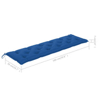 Thumbnail for Gartenbank-Auflage Blau 180x50x7 cm Stoff