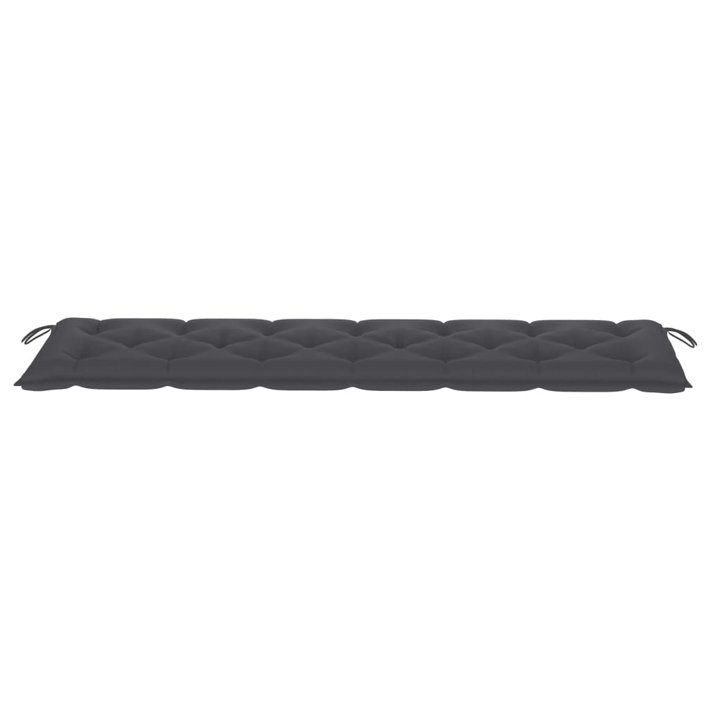 Gartenbank-Auflage Anthrazit 200x50x7 cm Stoff