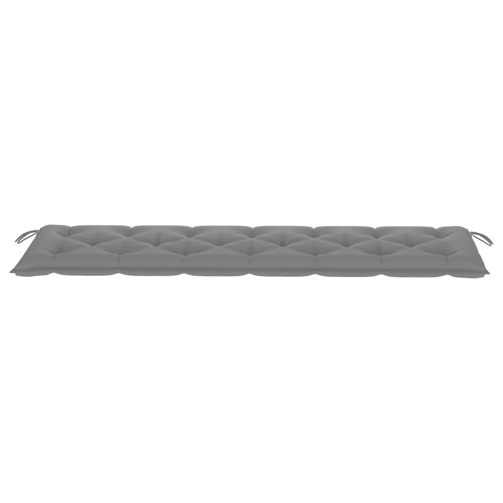 Gartenbank-Auflage Grau 200x50x7 cm Stoff