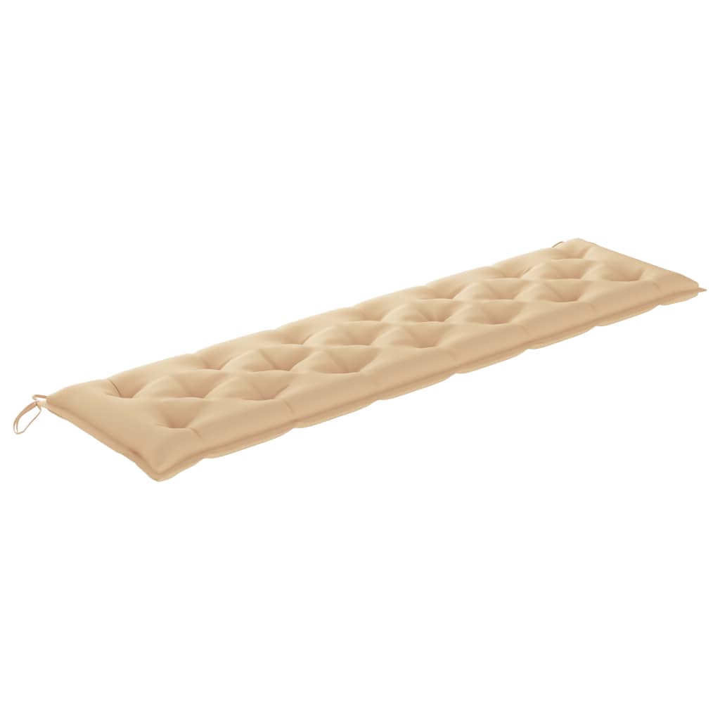 Gartenbank-Auflage Beige 200x50x7 cm Stoff