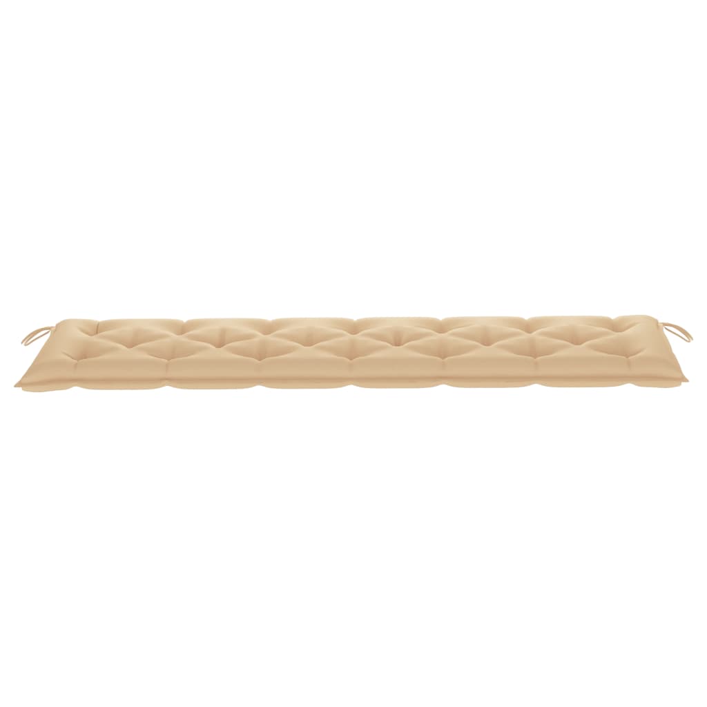 Gartenbank-Auflage Beige 200x50x7 cm Stoff